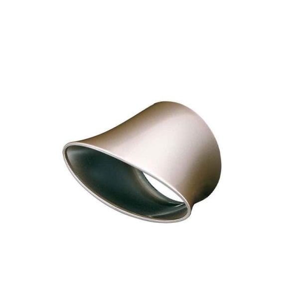 Panasonic EH-NA45 Nanoe Hair Dryer concentrator nozzle attachment in rose gold color with dark green interior, designed for focused airflow styling.
