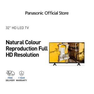 Panasonic TH-32L400K 32-inch HD LED TV with natural color reproduction, full HD resolution, free delivery and 1-year warranty from official store.