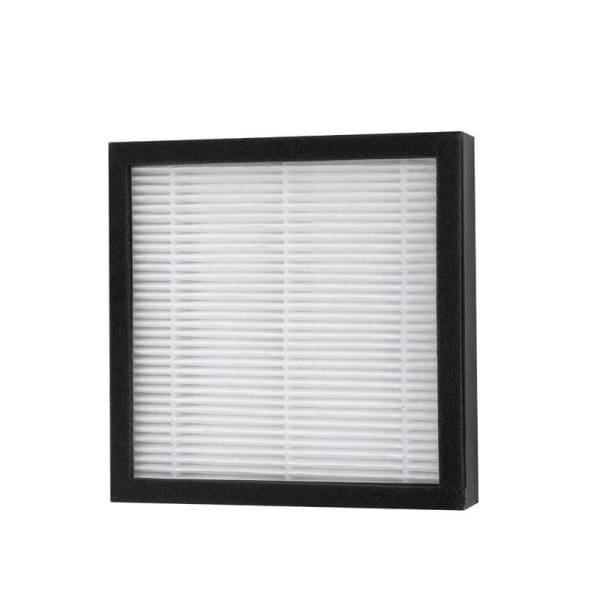 Russell Taylors H13 HEPA Filter Replacement for KAPPA+ Air Purifier with white pleated filter material in black square frame against white background.