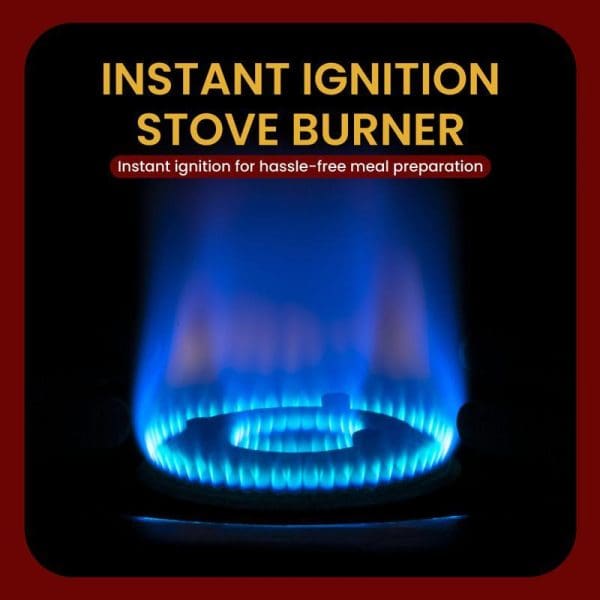 Russell Taylors Portable Gas Stove GS1 with blue flame burner and instant ignition feature, includes carry case for hassle-free meal preparation.