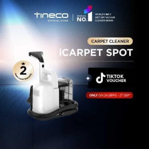 Pembersih Karpet Tineco iCarpet Spot dengan jaminan tempatan 2 tahun, penyedut basah kering terbaik dunia untuk sofa, langsir dan kusyen di barangelektrik.my